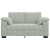 Sofa dwuosobowa Jasnoszara 120 cm Aksamit