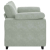 Sofa dwuosobowa Jasnoszara 120 cm Aksamit