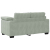 Sofa dwuosobowa Jasnoszara 120 cm Aksamit