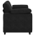 Sofa dwuosobowa czarna 120 cm aksamitna