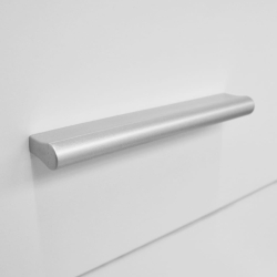 Wysoka komoda, 41x35x106 cm, biała, materiał drewnopochodny