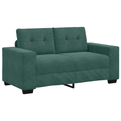 Zestaw 2 Taupe Tkanina Średni Regulowane podłokietniki Sofa
