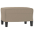 3-os. sofa z podnóżkiem, taupe, 180 cm, obita mikrofibrą