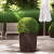LECHUZA Doniczka CUBE Cottage 50 ALL-IN-ONE, kolor mokka