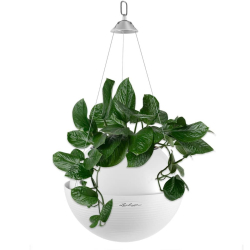 LECHUZA Donica wisząca BOLA Color 23 ALL-IN-ONE, biała