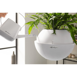 LECHUZA Donica wisząca BOLA Color 23 ALL-IN-ONE, biała