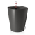 LECHUZA Donica DELTINI ALL-IN-ONE, metaliczny grafitowy