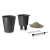 LECHUZA Donica DELTINI ALL-IN-ONE, metaliczny grafitowy