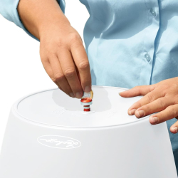 LECHUZA Doniczka CLASSICO Color 18 ALL-IN-ONE, biała