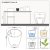 LECHUZA Doniczka CLASSICO Color 18 ALL-IN-ONE, biała