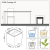 LECHUZA Doniczka CUBE Cottage 40 ALL-IN-ONE, kolor mokka