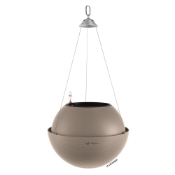 LECHUZA Donica wisząca BOLA Color 32 ALL-IN-ONE, piaskowy brąz