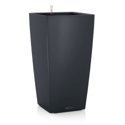 LECHUZA Donica CUBICO Color 22 ALL-IN-ONE, szary łupkowy