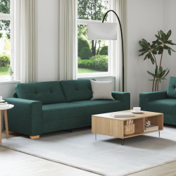 Sofa 2 częściowa  z poduszkami Żółta tkanina