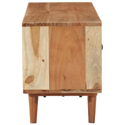 Szafka pod TV, 112x30x40 cm, lite drewno akacjowe