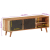 Szafka pod TV, 112x30x40 cm, lite drewno akacjowe