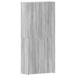Szafka na buty Szary Sonoma 80x35,5x180 cm Materiał drewnopochodny