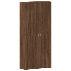 Szafka na buty  Brązowy Dąb 80x35,5x180 cm z materiału drewnopochodnego