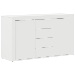 Biały kredens Biały Drewno 120 x 36 x 69 cm Przechowywanie