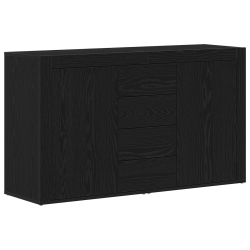Kredens Czarny dąb Drewno inżynieryjne 120 x 36 x 69 cm