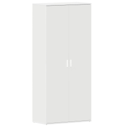 Szafka na buty  Biała 80x39x180 cm Drewno inżynieryjne