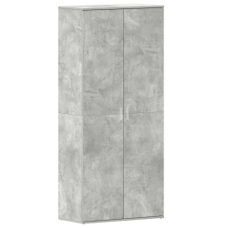 Szafka Na Buty Betonowo-Szara 80x39x180 cm Z Płyty Wiórowej