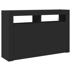 Kredens  Czarny Drewno kompozytowe 116 x 30 x 75 cm Kredens