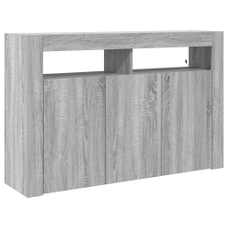Sideboard Szary sonoma Materiał drewnopochodny 116 x 30 x 75 cm