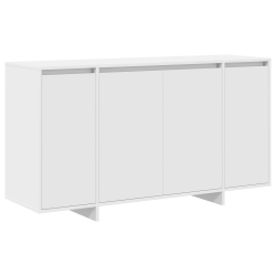 Biały Bufet Biały Drewno 135 x 41 x 75 cm Biały Bufet