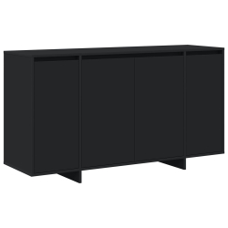 Czarny Bufet Czarny Materiał drewnopochodny 135 x 41 x 75 cm