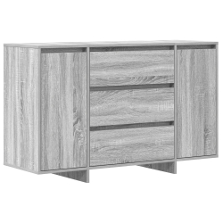 Kredens Szary Sonoma 120x41x75 cm Z materiałów drewnopochodnych