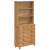 Hutch 'ASKIM'w kolorze miodowym 91x40x199.5 cm z drewna sosnowego, Hutch 'ASKIM'91x30x104 cm z drewna sosnowego, Komoda 'ASKIM'91x40x95.5 cm z drewna
