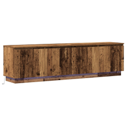 Szafka TV  z LED Stare Drewno 180x38x49 cm Materiał drewnopochodny