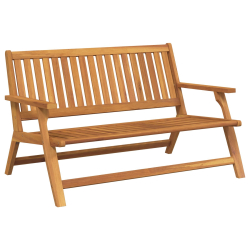 Ławka Ogrodowa 122.5x77x74 cm Lite drewno akacjowe