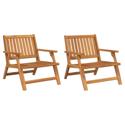 Krzesła ogrodowe 2 szt. 76x67x73.5 cm z drewna akacjowego