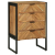 Wysoki Stolik 50x35x75 cm Lite drewno akacjowe