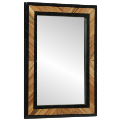 Lustro  70x2x70 cm z litego drewna akacjowego