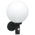 Lampa ścienna na zewnątrz  z czujnikiem Czarna Stal nierdzewna IP44