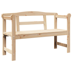 ławka ogrodowa 119x76x44 cm z litego drewna sosnowego