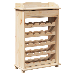 VidaXL Stojak na wino 90x60x30 cm z drewna sosnowego