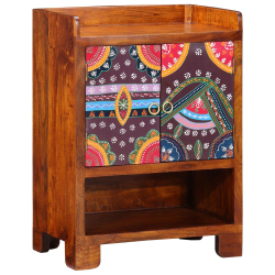 Szafka na buty 55x35x75 cm z litego drewna akacjowego