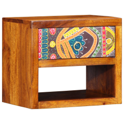 Stolik nocny 40x35x35 cm Lite drewno akacjowe