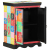 Stolik Konsolowy Wielokolorowy 50x30x75 cm z Drewna Mango
