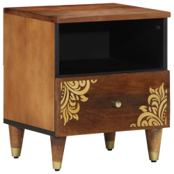 Szafka nocna 40x33x46 cm z litego drewna mango