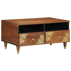 Stolik kawowy 80x54x40 cm z litego drewna mango