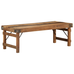 Stolik kawowy  110x55x40 cm z litego drewna z odzysku
