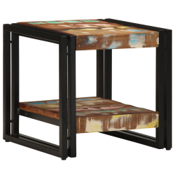 Stolik kawowy Wielokolorowy 40x50x38 cm z litego drewna z odzysku