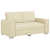 Sofa loveseat Kremowa 120 cm z sztucznej skóry