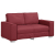 Sofa dwuosobowa Czerwone wino 120 cm z sztucznej skóry