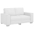 Sofa dwuosobowa Biała 120 cm z eko-skóry